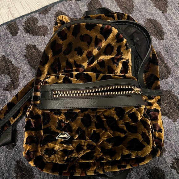 Leopard Print Mini Backpack - Picture 2 of 4